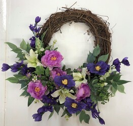 Wreath silk wreath22-02 from Krupp Florist, your local Belleville flower shop