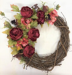 Wreath silk wreath22-09 from Krupp Florist, your local Belleville flower shop