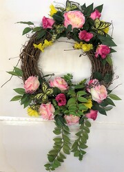 Wreath silk wreath22-12 from Krupp Florist, your local Belleville flower shop
