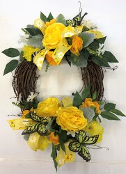 Wreath silk wreath22-13 from Krupp Florist, your local Belleville flower shop