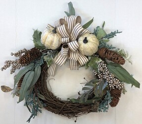 Silk wreath wreath22-18 from Krupp Florist, your local Belleville flower shop