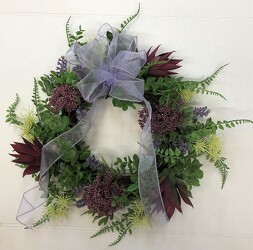 Wreath silk wreath23-01 from Krupp Florist, your local Belleville flower shop