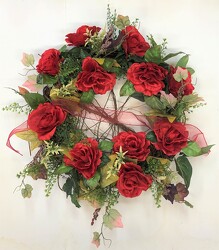 Wreath silk wreath23-04 from Krupp Florist, your local Belleville flower shop