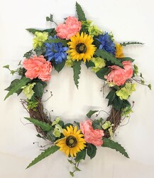 Wreath silk wreath23-06 from Krupp Florist, your local Belleville flower shop