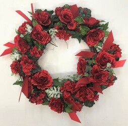 Wreath silk wreath23-12 from Krupp Florist, your local Belleville flower shop