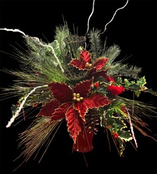 Festive silk arrangement xmas-arrg2311 from Krupp Florist, your local Belleville flower shop