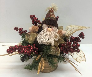 Silk arrangement xmas-arrg42 from Krupp Florist, your local Belleville flower shop