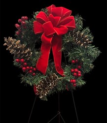 Silk Christmas wreath xmas-wreath2302 from Krupp Florist, your local Belleville flower shop